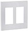 Leviton 2Gang Decora Plus Screwless Wall Plate 80309SW White