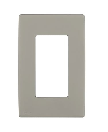 Leviton Renu OneGang Screwless SnapOn Wallplate REWP1WS Wood Smoke