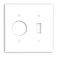 Leviton 2Gang 1Toggle 1Single 1406Inch Diameter Device Combination Wallplate Thermoset Device Mount 88007 White