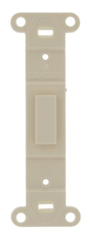 Leviton Toggle Plastic Adapter Plate Blank Toggle No Hole 80700T Light Almond