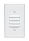 Leviton 1Gang Louvre Wallplate Standard Size Painted Metal 88080 White