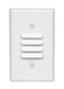 Leviton 1Gang Louvre Wallplate Standard Size Painted Metal 88080 White