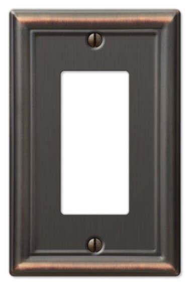 AMERELLE Amerelle 149RDB Chelsea Wallplate 1 Rocker Steel Aged Bronze 1Pack