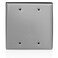 Leviton Weatherproof Blank Cover 2Gang Outdoor Electrical Box Cover WM2BGY Gray