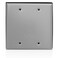 Leviton Weatherproof Blank Cover 2Gang Outdoor Electrical Box Cover WM2BGY Gray
