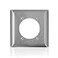 Leviton 2Gang Wallplate Standard Size Magnetic Stainless Steel CSeries SL701