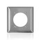 Leviton 2Gang Wallplate Standard Size Magnetic Stainless Steel CSeries SL701