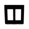 Leviton 2Gang Decora Plus Screwless Wall Plate 80309SE Black