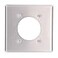 Leviton 2Gang Flush Mount 215Inch Diameter Device Receptacle Wallplate Standard Size Device Mount 83026 Aluminum