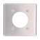 Leviton 2Gang Flush Mount 215Inch Diameter Device Receptacle Wallplate Standard Size Device Mount 83026 Aluminum