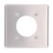 Leviton 2Gang Flush Mount 215Inch Diameter Device Receptacle Wallplate Standard Size Device Mount 83026 Aluminum