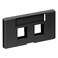 Leviton 2Port QuickPort Modular Furniture Faceplate 49910SE2 Black