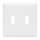 Power Gear Double Wall Plate Cover 2 Gnag Screws Included UL Listed 031 x 45 Light switch cover Outlet Covers White 40025