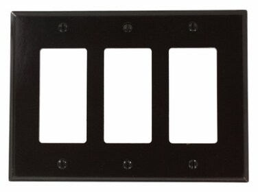 Leviton 3Gang DecoraGFCI Device Wallplate 80611 Brown