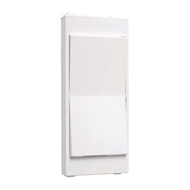 TayMac A20W ALLURE White 1Gang Rocker Switch Plate Insert Covers Existing Devices Instead of Replacing Them