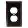 Cosmas 65049ORB Oil Rubbed Bronze Single Duplex Electrical Outlet Wall PlateCover
