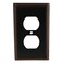 Cosmas 65049ORB Oil Rubbed Bronze Single Duplex Electrical Outlet Wall PlateCover