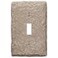 AMERELLE Amerelle 8345TA Faux Slate Wallplate 1 Toggle Resin Almond 1Pack