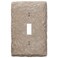 AMERELLE Amerelle 8345TA Faux Slate Wallplate 1 Toggle Resin Almond 1Pack