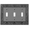 AMERELLE Amerelle 43TTTAN English Garden Wallplate 3 Toggle Cast Metal Antique Nickel 1Pack
