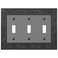 AMERELLE Amerelle 43TTTAN English Garden Wallplate 3 Toggle Cast Metal Antique Nickel 1Pack