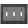 AMERELLE Amerelle 43TTTAN English Garden Wallplate 3 Toggle Cast Metal Antique Nickel 1Pack