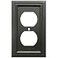 AMERELLE Amerelle Continental Single Duplex Cast Metal Wallplate in Oil Rubbed Bronze 1 Duplex