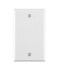 Leviton 80714W 1Gang No Device Blank Wallplate Standard Size Thermoplastic Nylon Box Mount 25Pack White