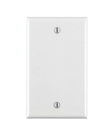Leviton 80714W 1Gang No Device Blank Wallplate Standard Size Thermoplastic Nylon Box Mount 25Pack White