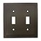 Cosmas 25033ORB Oil Rubbed Bronze Double Toggle Switch Plate Switchplate Wall Cover