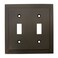 Cosmas 25033ORB Oil Rubbed Bronze Double Toggle Switch Plate Switchplate Wall Cover