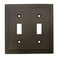 Cosmas 25033ORB Oil Rubbed Bronze Double Toggle Switch Plate Switchplate Wall Cover