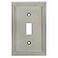 Cosmas 25053SN Satin Nickel Single Toggle Switch Plate Switchplate Cover