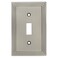 Cosmas 25053SN Satin Nickel Single Toggle Switch Plate Switchplate Cover