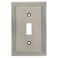 Cosmas 25053SN Satin Nickel Single Toggle Switch Plate Switchplate Cover