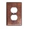 Monarch Abode Duplex Outlet Cover Plate 1Gang Pure Copper Plug Wall Plates Electrical Outlet Cover Plates Electric Outlets Covers Hand Hammered Decorative Outlets Covers Wall Plate Pack of 1