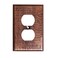 Monarch Abode Duplex Outlet Cover Plate 1Gang Pure Copper Plug Wall Plates Electrical Outlet Cover Plates Electric Outlets Covers Hand Hammered Decorative Outlets Covers Wall Plate Pack of 1