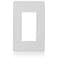 Faith White 1Gang Screwless Wall Plate 1pack Light Switch Plate or Wall Plate for Electrical Outlet 1Gang Wall Plate for Decorator Switches and Receptacles HeatResistant Thermoplastic