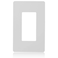 Faith White 1Gang Screwless Wall Plate 1pack Light Switch Plate or Wall Plate for Electrical Outlet 1Gang Wall Plate for Decorator Switches and Receptacles HeatResistant Thermoplastic