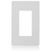 Faith White 1Gang Screwless Wall Plate 1pack Light Switch Plate or Wall Plate for Electrical Outlet 1Gang Wall Plate for Decorator Switches and Receptacles HeatResistant Thermoplastic