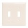 Power Gear Light Almond Double Toggle Oversized Wall Plate Cover 2 Gang Unbreakable Faceplate x 49 Screws Included 44757 1 Pack