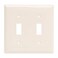 Power Gear Light Almond Double Toggle Oversized Wall Plate Cover 2 Gang Unbreakable Faceplate x 49 Screws Included 44757 1 Pack