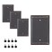 SLEEKLIGHTING Oil Rubbed Bronze Outlet Covers and Switch PlatesDecorative Wall Plate Light Switch Cover Flat Variety of Styles DecoratorDuplexToggle ComboSize 1 Gang Blank 4Pack