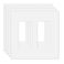 MLLIZH 4 Pack Screwless Decorator Wall Plate for Electric Outlets GFCI Dimmers Switches 2Gang Unbreakable Child Safe Cover Plate White