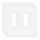 MLLIZH 4 Pack Screwless Decorator Wall Plate for Electric Outlets GFCI Dimmers Switches 2Gang Unbreakable Child Safe Cover Plate White