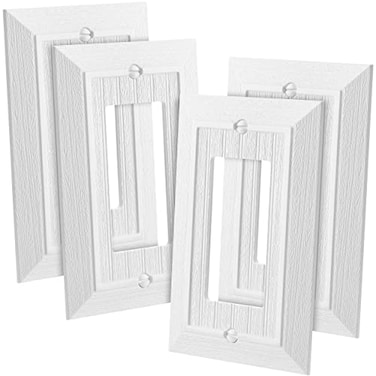 Bates Choice Bates Classic Beadboard Single Decorator Wall Plate 1 Gang Wall Plate 4 Pack Imperial Bead Outlet Covers Outlet Covers Wall Plate Light Switch Cover Decorative Outlet Wall Plate