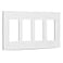 Bates Choice Bates Screwless Decorator Wall Plates 4 Gang Wall Plate Decorator Wall Plate Outlet Covers Wall Plates White Outlet Covers 4 Gang Screwless Wall Plate Screwless Wall Plate