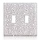 Yookeer Wall Plates Light Switch Cover Decorative Outlet Covers Shiny Rhinestones Bling Wall Outlet Covers for Kitchen Bedroom Living Room Home Decor2Gang ToggleSilver