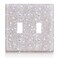 Yookeer Wall Plates Light Switch Cover Decorative Outlet Covers Shiny Rhinestones Bling Wall Outlet Covers for Kitchen Bedroom Living Room Home Decor2Gang ToggleSilver