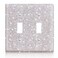 Yookeer Wall Plates Light Switch Cover Decorative Outlet Covers Shiny Rhinestones Bling Wall Outlet Covers for Kitchen Bedroom Living Room Home Decor2Gang ToggleSilver